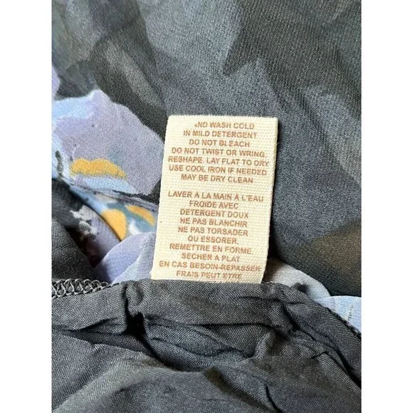 Free People RARE NWT Blue Ethic Rose Crochet Knit Tiered Floral Maxi Dress Bohem - Picture 13 of 13